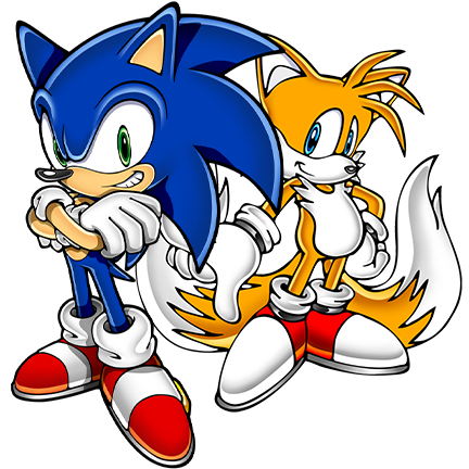 artwork of sonic and tails